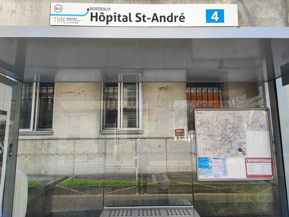 Studio En Duplex-Aircon-Terrasse-Parking-Calme Bordeaux Exterior foto